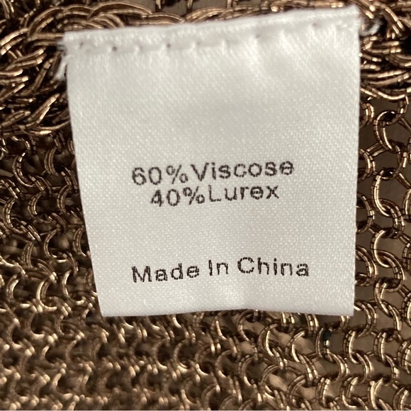 Tuckernuck Bronze Metallic Knit Indie Midi Dress-Brown-Women’s M-Party-Cocktail - Picture 10 of 16